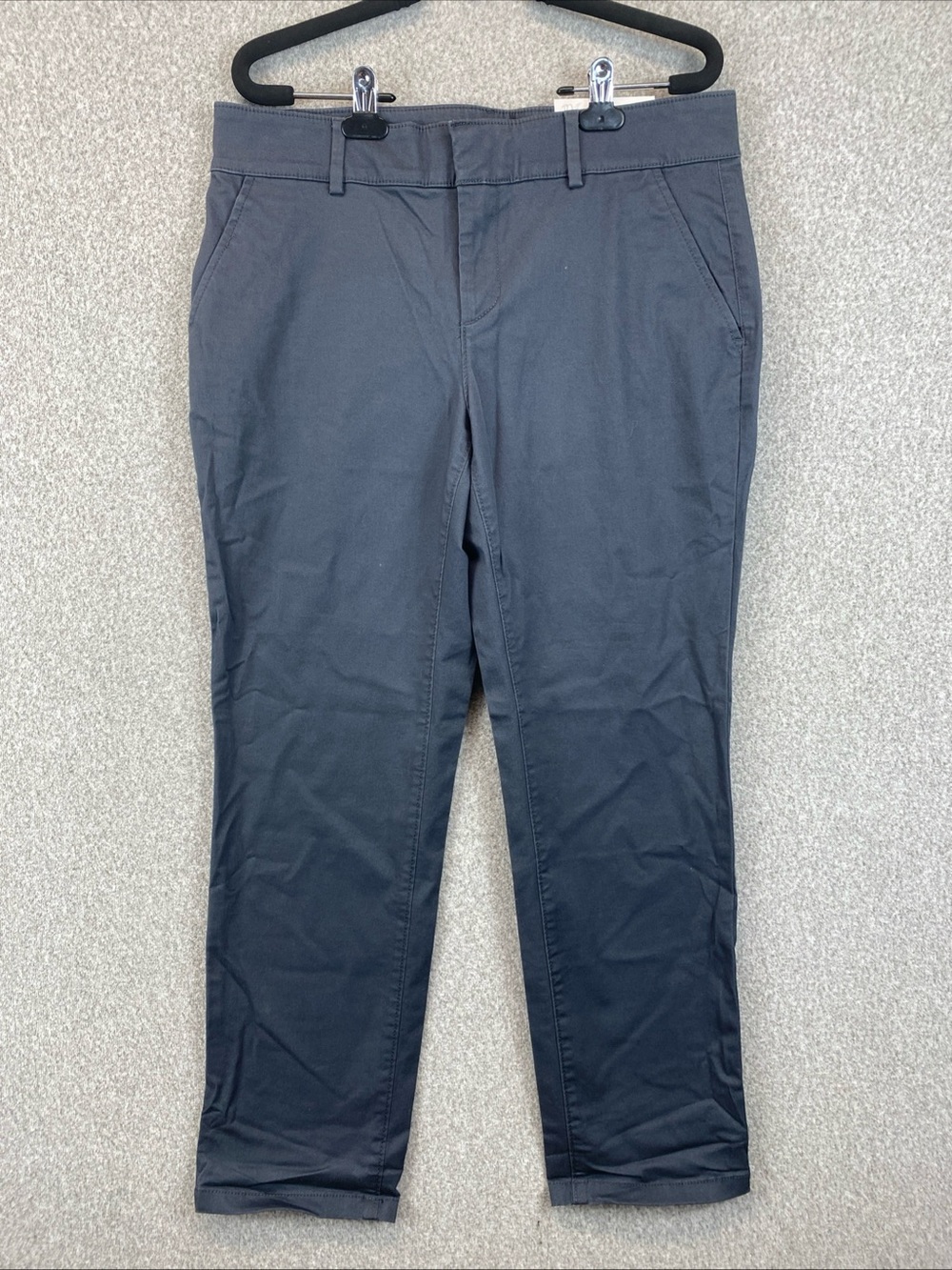Loft girlfriend chinos Women’s Size 10 Gray Cotton Spandex NWT